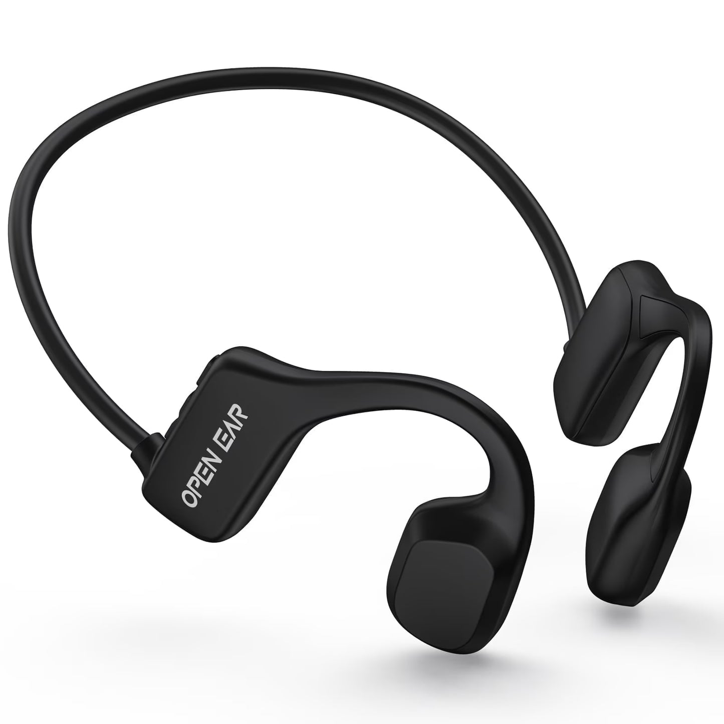 Open Ear Air Conduction Headphone, Wireless Bluetooth Earbuds 8H Playtimes Sports Earphones with Mic, Sweatproof Earbuds for Hiking, Cycling, Black