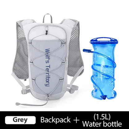 Outdoor Trail Running Ultralight Backpack Running Hydration Vest Breathable Marathon Running Backpack Water Bottle