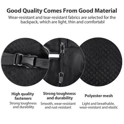 Outdoor Trail Running Ultralight Backpack Running Hydration Vest Breathable Marathon Running Backpack Water Bottle